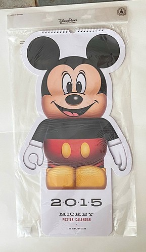 Disney Parks 15 Mickey Mouse Vinylmation Poster Calendar Ebay