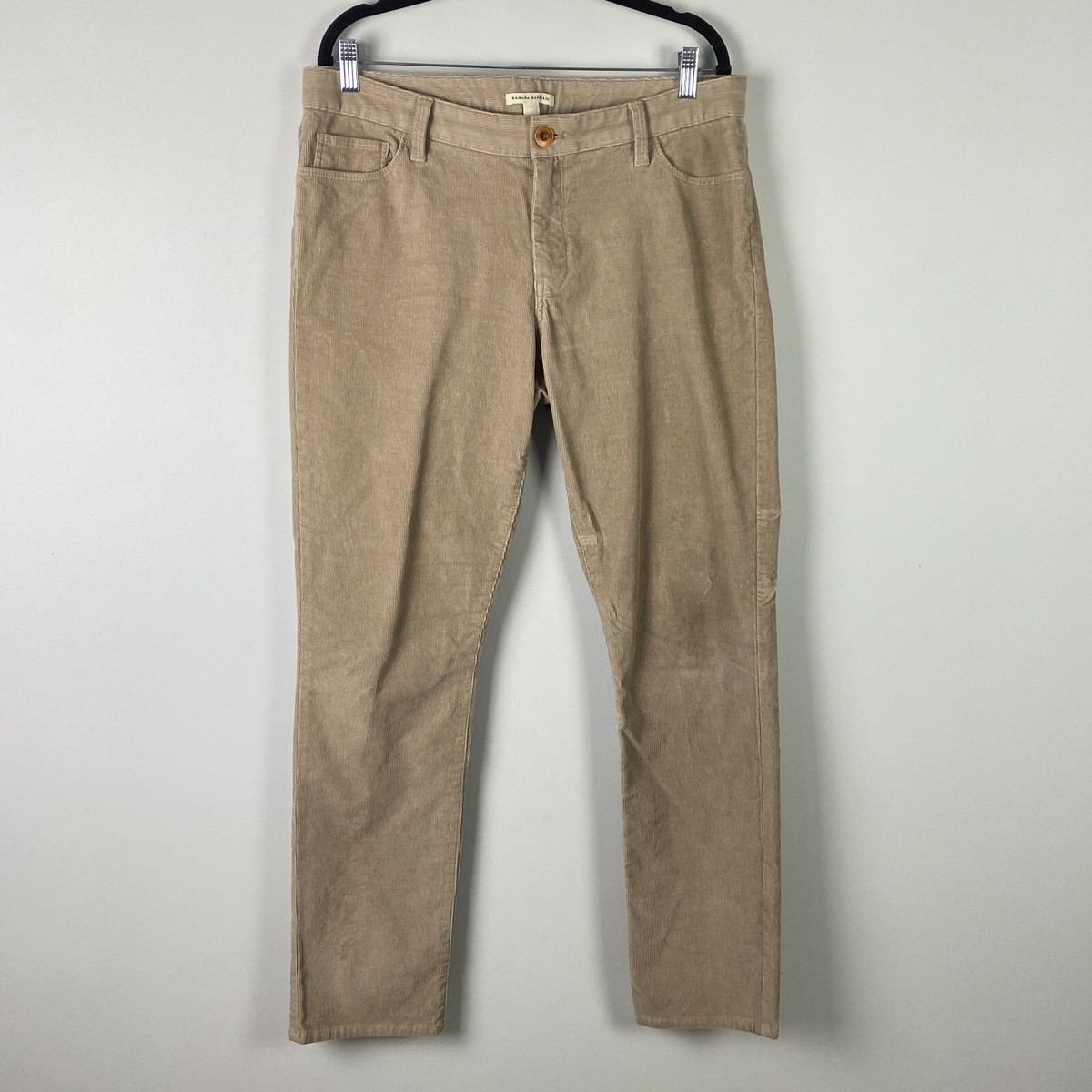 Pantalon En Velours Côtelé Banana Republic - Taille 38, Brun - Occasion