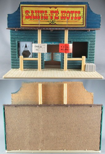 Type Comansi - Far-West - Coffret Tucson City 6 Bâtiments Trains Tapis Jeu - Picture 4 of 12
