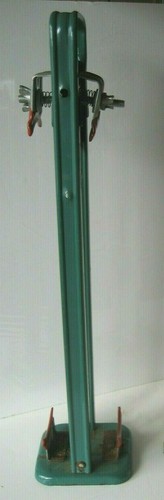 Vtg Downhill Ski Boot Tree Carrier 1960s SEARS Green Red Adjustable Height - Picture 2 of 10