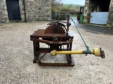 #B1645 Large tractor mounted PTO forestry / sleeper ripping sawbench 30in blade