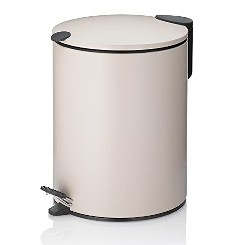 kela Mats Pattumiera per Cosmetici, Metallo, Beige, 5 L