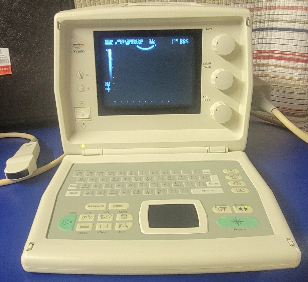 Medison SonoVet 600 Portable Veterinary Ultrasound Machine SV600- 2 Probes