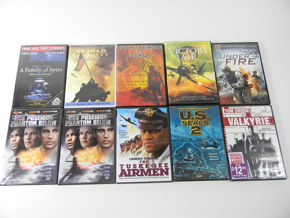 War & Action DVD Movie Lot Huge Selection $0.50 Combined Shipping