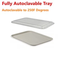 Dental B Tray Procedure SetUp B Ritter Trays with Clear Lid Cover Combo - 1 Set