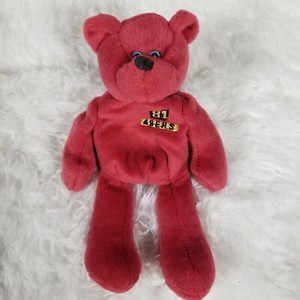 Terrell Owens Plush Bear Limited Treasures Red #81 Vintage 49ers TO Teddy 7 Inch