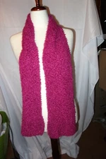 Cejon Soft & Warm Pink Knit Scarf With Silver Accents NWOT