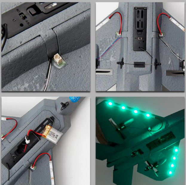 F-22 Beginner RC Airplane RTF 2 CH 2.4Ghz FX-622 Plane BLUE w/2 Batteries & LEDs