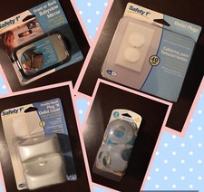 Safety 1st 4 Pc Lot Set Outlet Plugs Covers Door Knob Covers Babyview Mirror