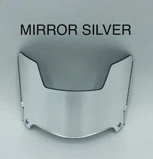 Chrome Mini Football Helmet Visors With Clips