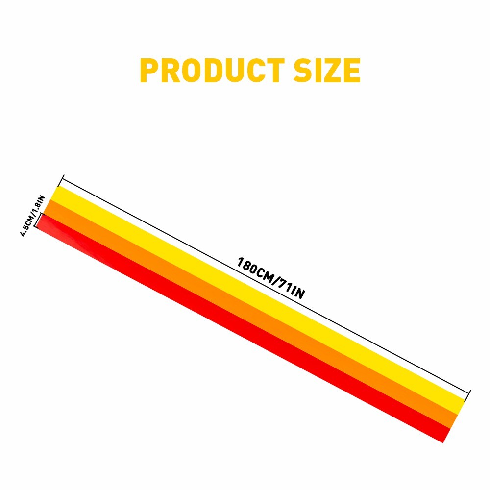 1PC Set Racing Side Plaid Fender Door Skirt Stripes Sticker Decal Sport Race Car