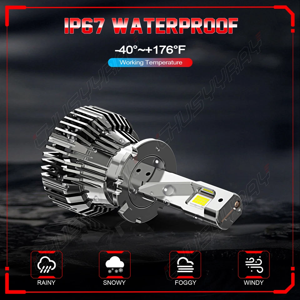 Bombillas LED de haz bajo y alto para Infiniti FX35/FX45/FX50/QX70 2004-2017 Foto 3 de 4