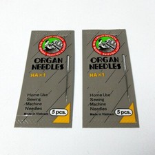 10 Pcs ORGAN HAx1 HA1 15X1 130/705H FLAT NEEDLES for HOME SEWING MACHINE