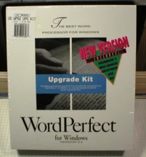 Vintage WordPerfect V5.2 for Windows 3.x – Upgrade Kit - 3.5" Disks - New in Box