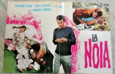 LA NOIA di ALBERTO MORAVIA, CATHERINE SPAAK, BETTE DAVIS, FOTOBUSTA POSTER 1