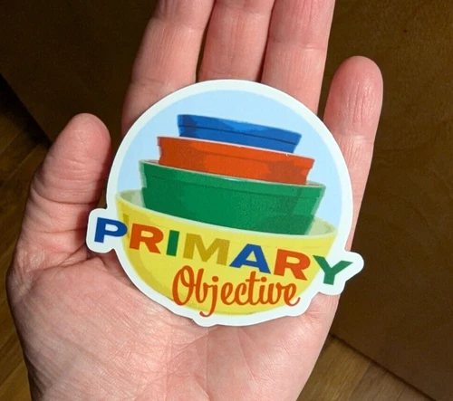 Vintage Primary Set Pyrex Sticker  • Laptop Decal • Water Resistant
