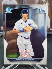 2023 Bowman Chrome Prospects Marcos Cabrera 1st Bowman Chrome BCP-46 Yankees