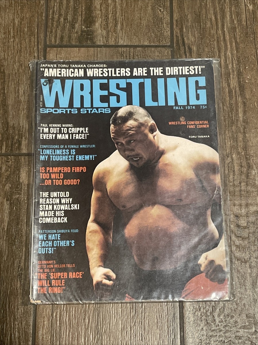 WRESTLING SPORTS STARS -FALL 1974- TORU TANAKA | eBay
