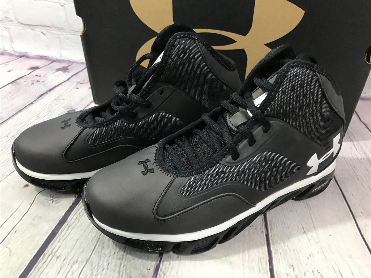 Sz 13 Under‎ Armour Spine Predator Basketball Tennis Sneakers Shoes Black White Under Armour UA Spine Predator Basketball Shoes, 1238927-412  main image 4