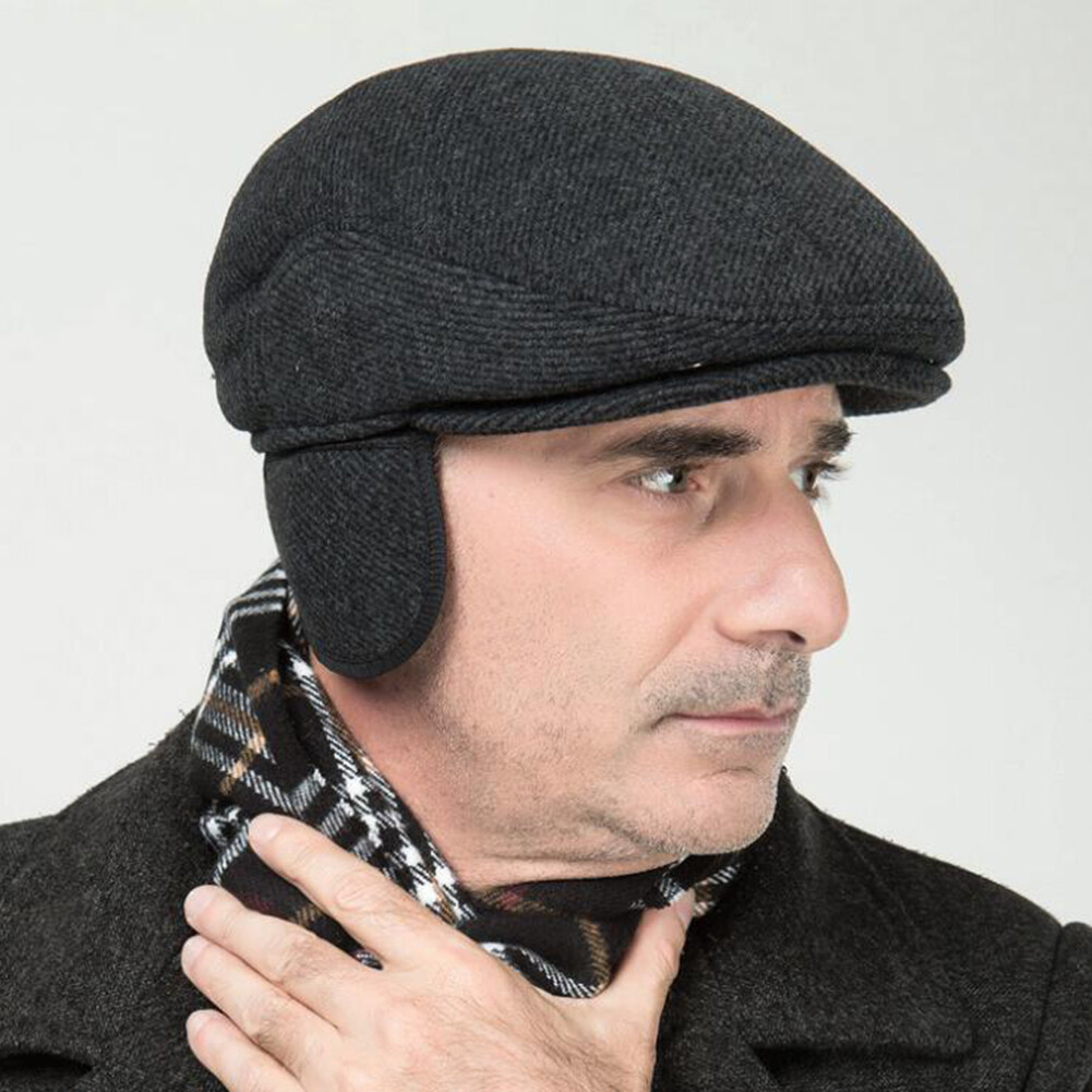 APL Herren Damen Efeu Hut Wolle Streifen Gatsby Kappe Golf Fahren Flach Cabbie 