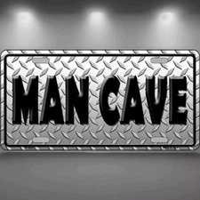Man Cave License Plate Car Tag Sign Wall hanging decoration gift Father's Day