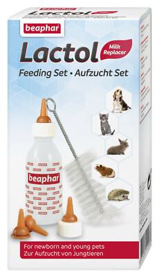Beaphar 11246 Lactol Aufzucht Set (Flasche, Bürste & Sauger) für alle Heimtiere
