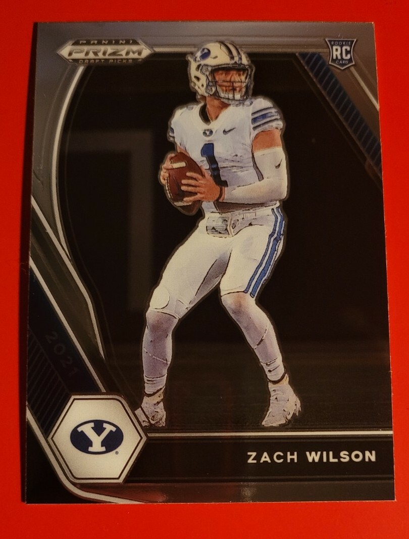ZACH WILSON 2021 Panini Prizm Draft Picks Rookie Card #105