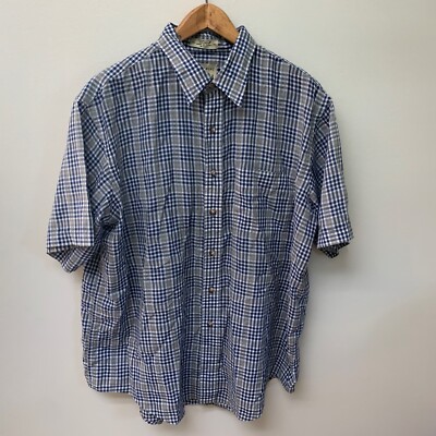 Tournament Collection By Arrow Mens XL Short Sleeve Button Up Shirt