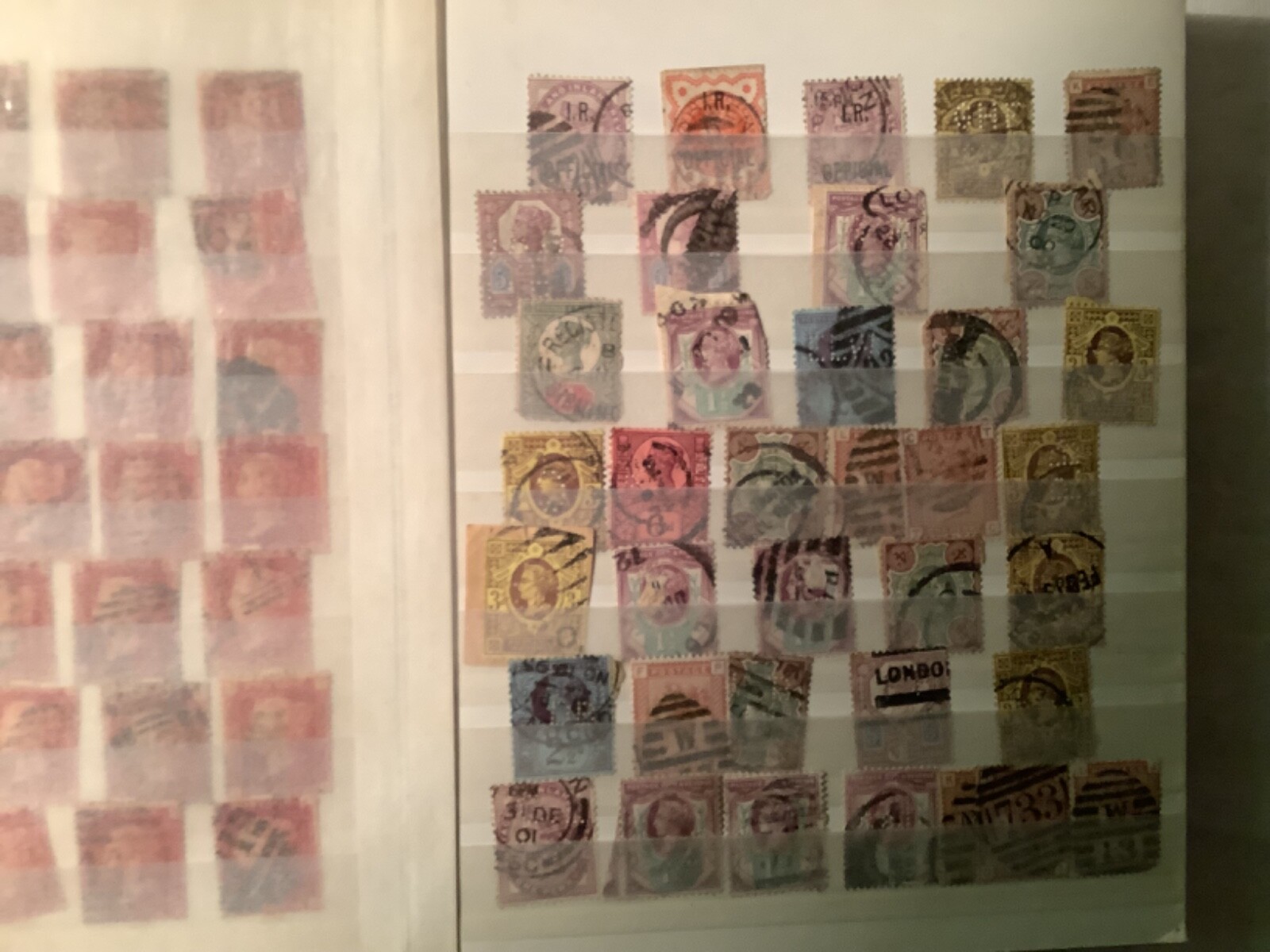 Vintage Stock book of Great Britain Queen Victoria stamps eBay