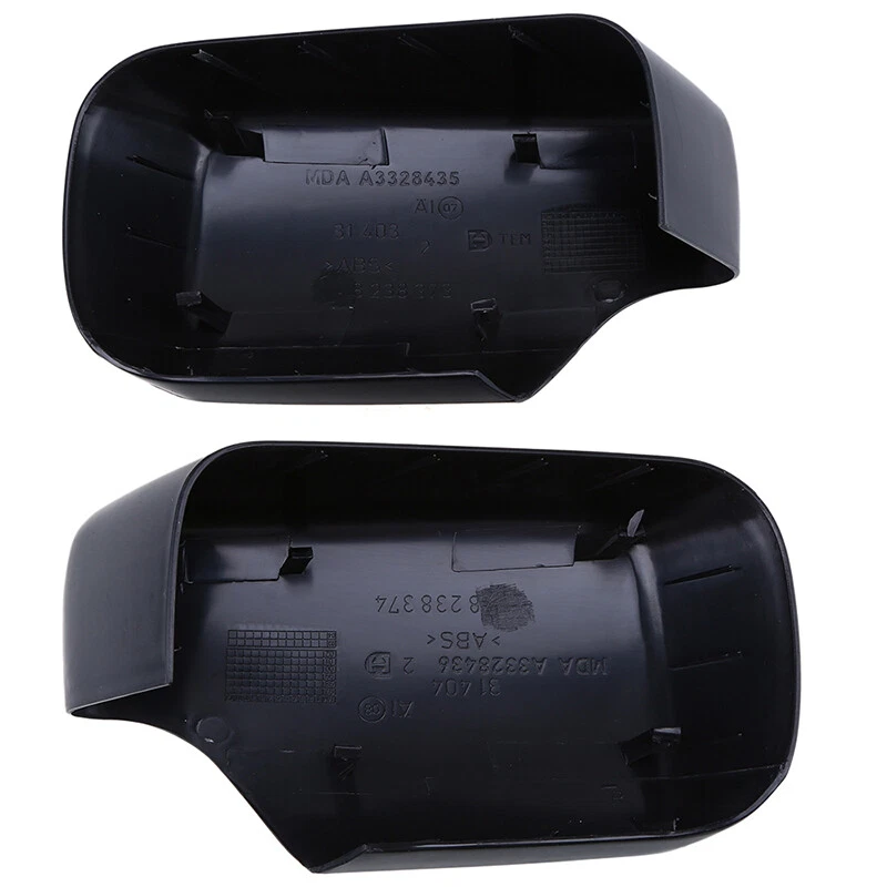 1 par de cubiertas de carcasa de espejo retrovisor negro mate aptas para BMW E46 E39 1996-2005 Foto 3 de 4