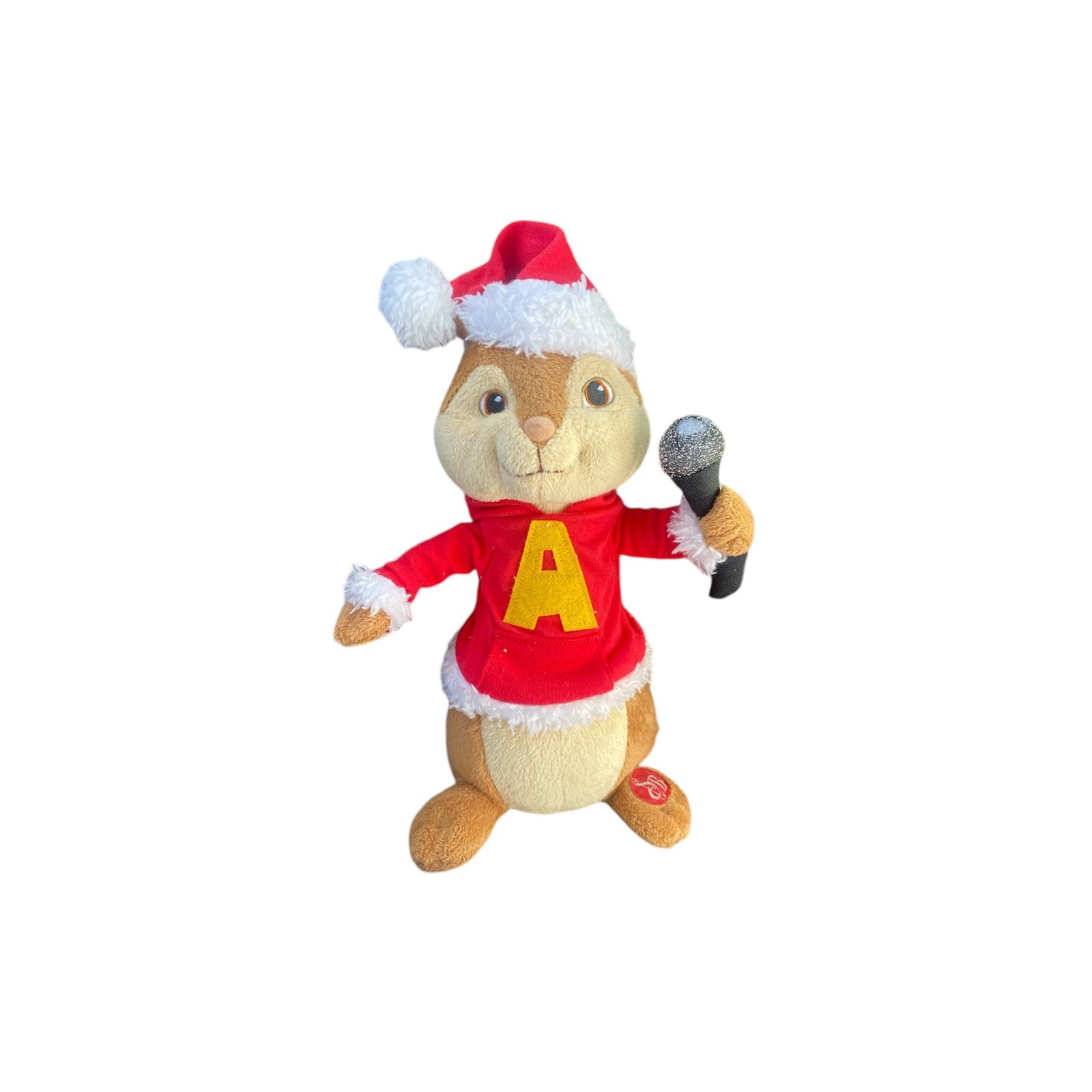 Alvin & the Chipmunks 2012 Sings Christmas Song Plush Sings Microphone Damaged