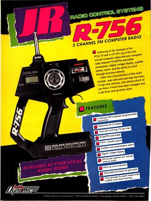 R-756 3 Channel FM Computer Radio Vintage 1993 Print Ad Wall Decor