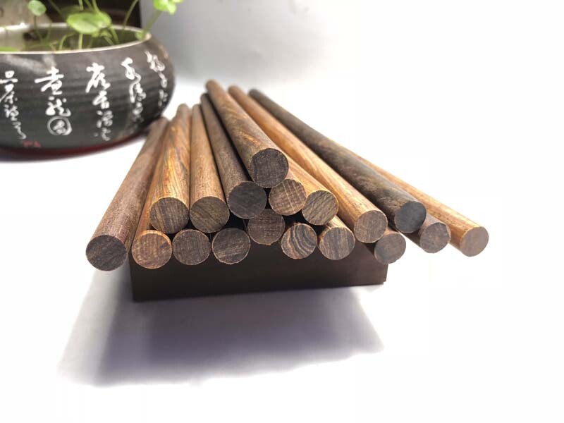 12mm Diameter Dalbergia Retusa Natural Wooden Craft Wood Cylinder