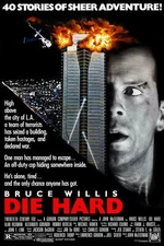 1988 Die Hard Movie Poster Print John McClane Bruce Willis Nakatomi Plaza🍿