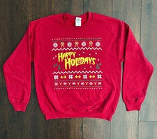 Retro 80s Hulk Hogan ugly wrestling Christmas sweater - size Small, Medium