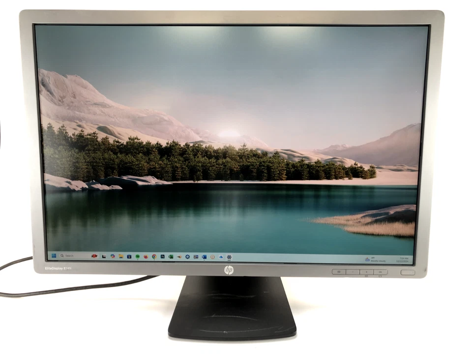 Grade B - HP E241i 24" Monitor LCD LED IPS 1920 x 1200 60Hz DisplayPort VGA DVI - Image 4 of 4