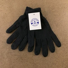 Yacht & Smith Unisex Adult One Size Black Stretch Knit Winter Gloves NWT