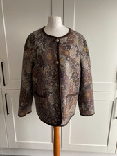 Woman, Cardigan, Vintage Peter Hahn , Paisley Print, Uk 14, 60% Wool , 7244