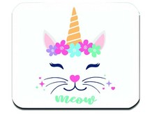 Mouse Pad Christmas Gift Meow Cat Laptop Computer Mouse Pad USA Mouse Pad