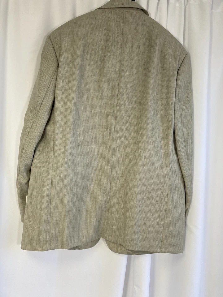 BNWT Louis Feraud Jacket pure wool Grey Blazer Soft Smart Classic size 26 - Image 2 of 4
