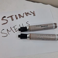 Vintage Sanford's King Size Markers x2 set Black stinky Smelly ink metal WORKS!