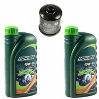 MotoröL Set 10W40 2 Liter + ÖLfilter HF197 FüR Hyosung MS3 125 250 Bj. 2008-2010