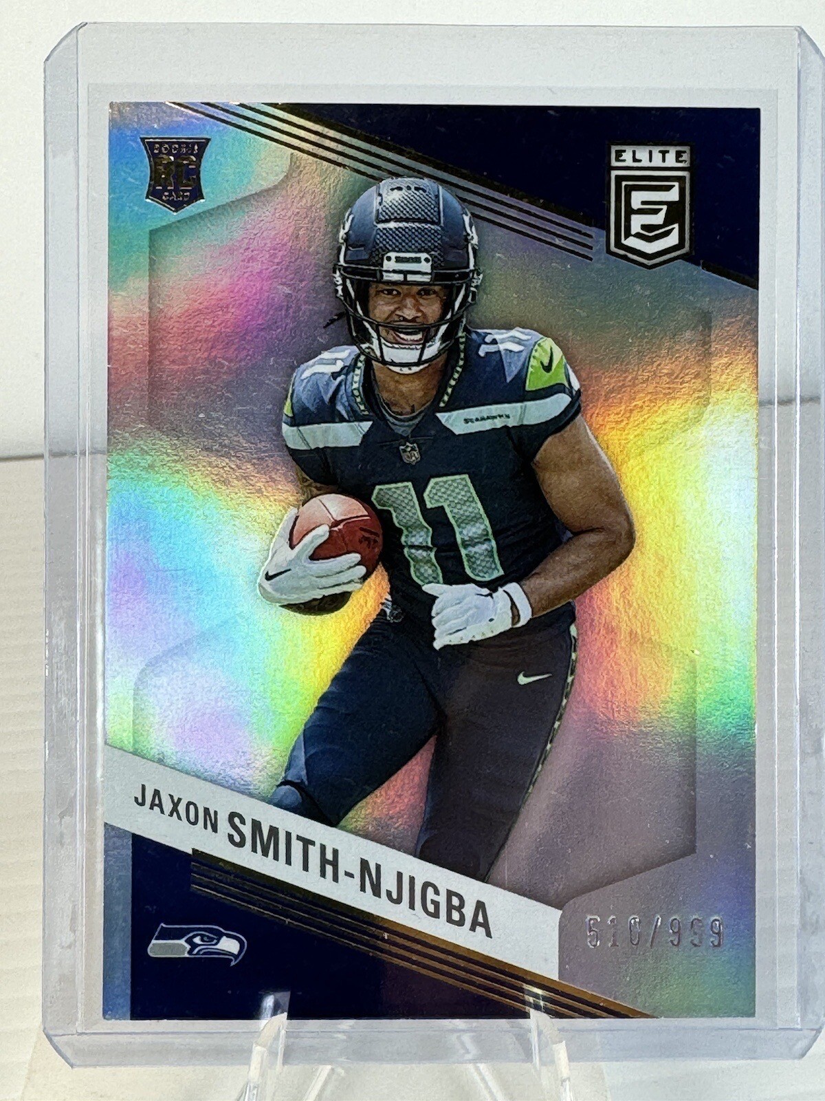 2023 Panini Donruss Elite Jaxon Smith-Njigba RC Silver Prizm Rookie #'ed /999 SP
