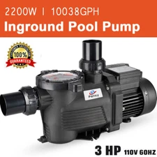 Self-Priming Pool Pump, 3HP, Ideal for In-Ground & Above-Ground Pools