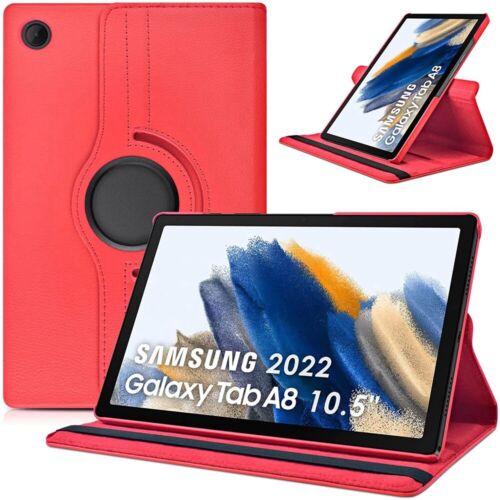 For Samsung Galaxy Tab A8 10.5" 2022 Smart Leather Rotate Stand Flip Case Cover - Picture 3 of 27