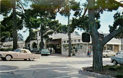 1950s Carmel by the Sea California Ocean Avenue Crocker Postcard 26-3079
