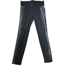 Fashion Nova Leggings Womens Black "Pleather" Stretch Sz L