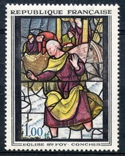 🦬Timbre France N°1377 - Luxe ** - Eglise de Ste Foix Conches - MNH** - 1963🦬