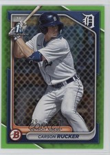 2024 Bowman Prospects Neon Green Border 75/399 Carson Rucker #BP-65 16e6