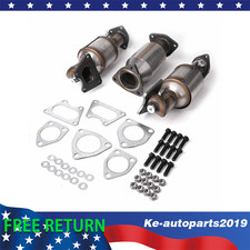 3pcs Catalytic Converter For Honda Odysseyridgelinepilotaccord 2003-2007 3.5l